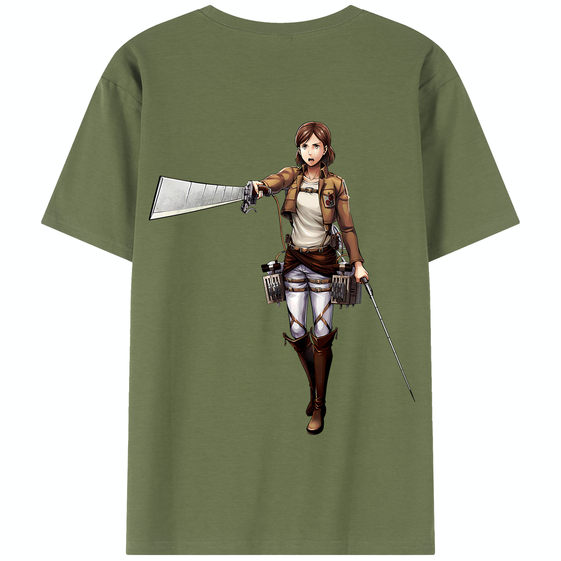 （画像用） 進撃の巨人 Attack on Titan 綿100％半袖Tシャツ（背面プリント）